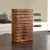 Acacia Wood Horizontal 10-Knife Block