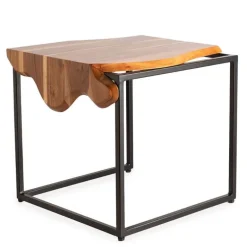 Acacia Wood Waterfall Nesting Tables, Set of 2
