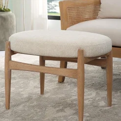 Acrobat Mid-Mod Upholstered Bench