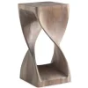 23" Agate Gray Twisty Stool