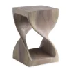 18" Agate Gray Twisty Stool