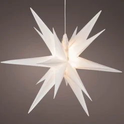 All-Weather Lighted Hanging Moravian Star, 11.75