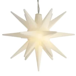 All-Weather Lighted Hanging Moravian Star, 4.75" dia.