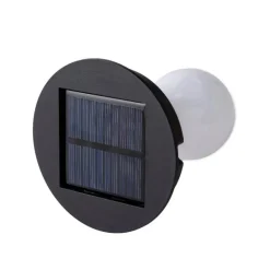 All-Weather Wicker Solar Table Lantern - Black