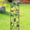 Aluminum Bird and Pinecone Trellis