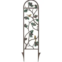 Aluminum Bird and Pinecone Trellis
