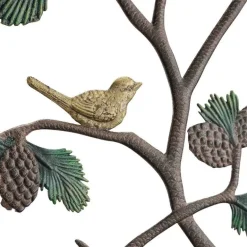 Aluminum Bird and Pinecone Trellis
