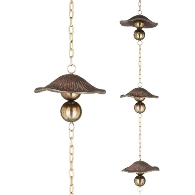 Aluminum Mushroom Rain Chain