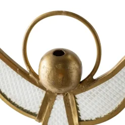 Antique Brass and Glass Angel Ornament