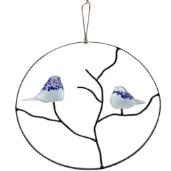 Art Glass Bird Wall Sculpture