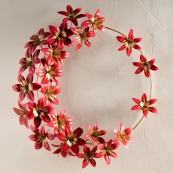 Artisan-Made Amaryllis Wreath
