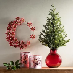 Artisan-Made Amaryllis Wreath