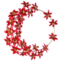 Artisan-Made Amaryllis Wreath
