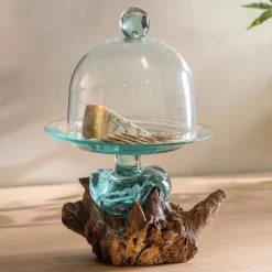 Artisan-Poured Glass Cloche