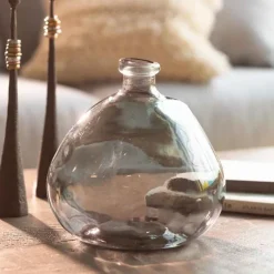 Askew Recycled Glass Balloon Vase, 9