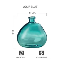 Askew Recycled Glass Balloon Vase, 9