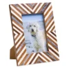 Banka Mundi Carved Bone & Wood Photo Frame - 4x6