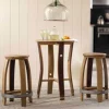 Barrel Stave Set of Table and 2 Stools