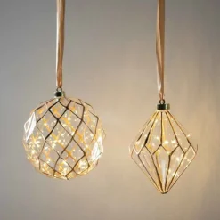 Battery Operated Micro LED Diamond Ornament