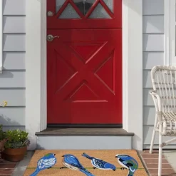 Beautiful Bluebirds Coir Doormat
