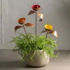 Bee and Butterfly Water Station Cup Stakes, Set of 3
