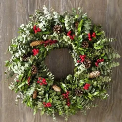 Berried Pine Cone Wreath