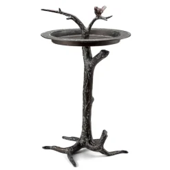 Bird and Twigs Sundial Bird Bath