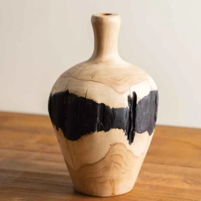 Bitung Teak Vase