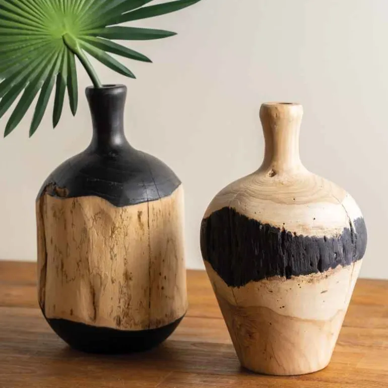 Bitung Teak Vase