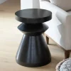 Black Chess Piece Side Table