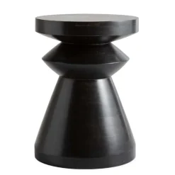 Black Chess Piece Side Table