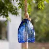 Blue Glass Garden Bell