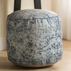 Blue Pouf