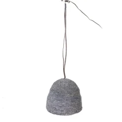 Blue Raffia Woven Pendant Light