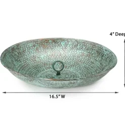 Blue Verde Rain Chain Basin