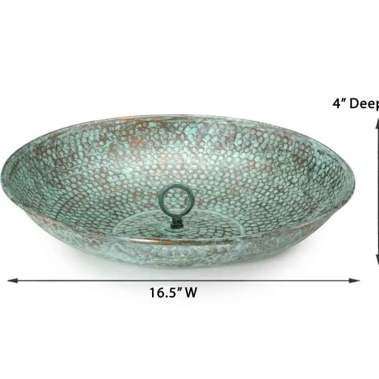 Blue Verde Rain Chain Basin