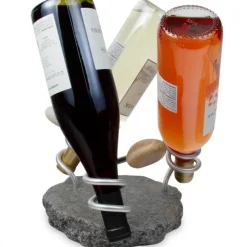 Bottoms Up Granite Wine Bottle Holder