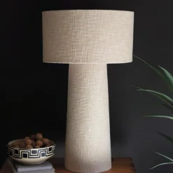 Boucle Fabric Table Lamp