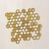 Brass Plated Honeycomb Trivet