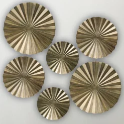 Brass Wall Art, Set of 6