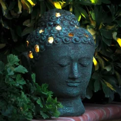 Buddha Head Garden Lantern