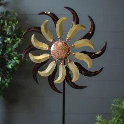Burgundy Mosaic Wind Spinner