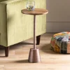 Burnished Copper Finished Drink Table