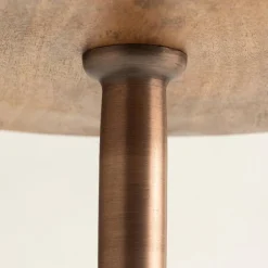 Burnished Copper Finished Drink Table