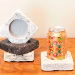 Can Chilling Granite Coasters, Set of 4