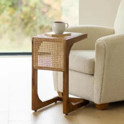 Cane Top C-Shaped Slider Table