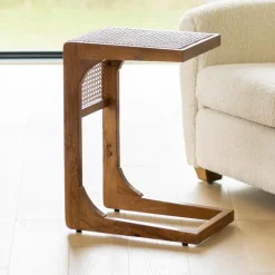 Cane Top C-Shaped Slider Table