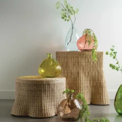 Capris Rattan Scalloped Edge Console Table