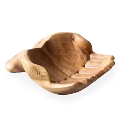 Carved Wood Hand Bowl