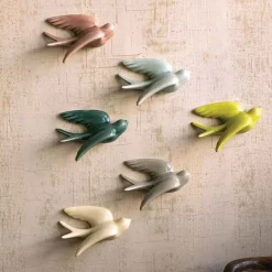 Ceramic Bird Wall Decor